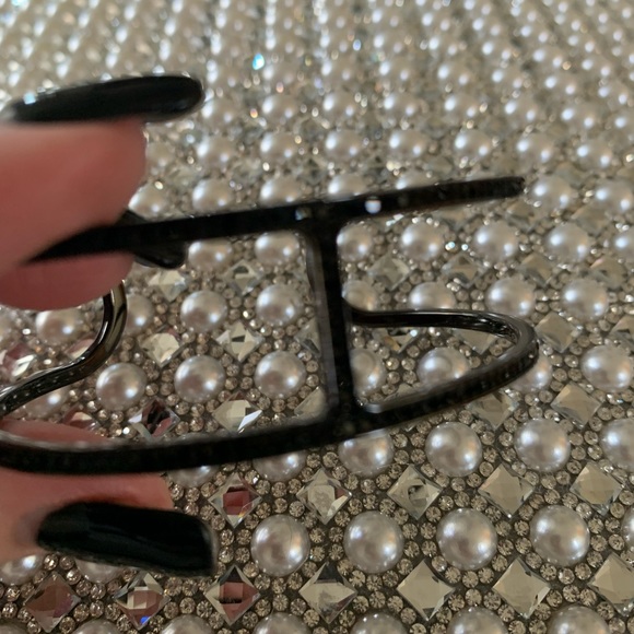 Michael Kors Heritage Maritime Black Pave Open Cuff Bracelet - Picture 4 of 11